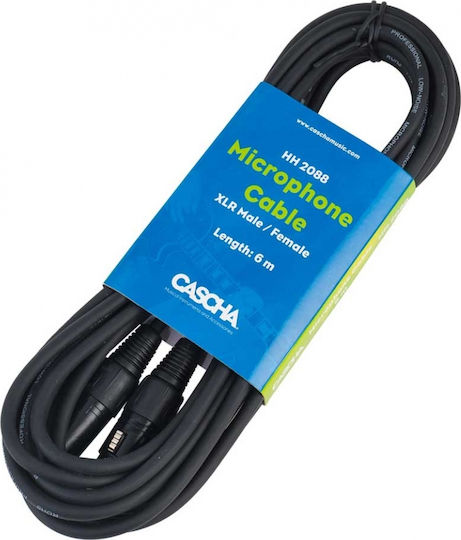 Cascha Cable XLR male - XLR female 6m (HH2088)