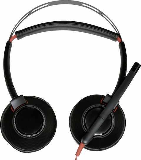 Plantronics Blackwire C5220 On Ear Multimedia Headphone with Microphone USB-A