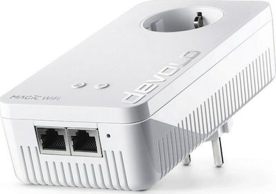 Devolo dLAN 1000 Duo+ Powerline Wired with Passthrough Socket and 2 Ethernet Ports