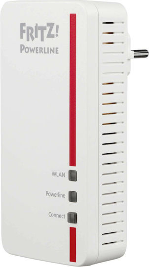 AVM Fritz!Powerline 1260E Powerline για Ασύρματη Σύνδεση Wi‑Fi 5 και 2 Θύρες Gigabit Ethernet