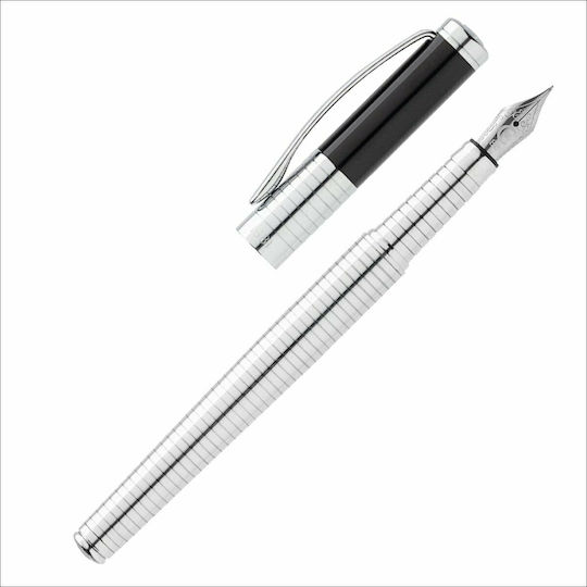 Cerruti Crosswall Schreibfeder Silber