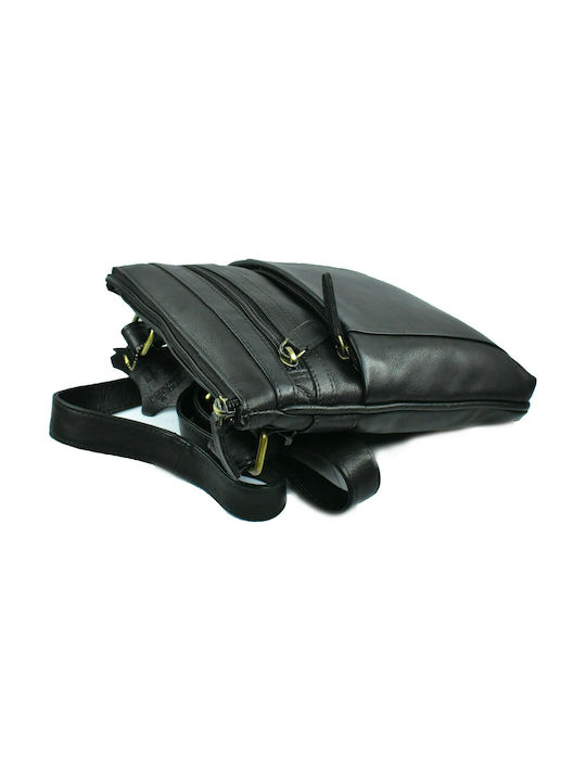 Fetiche Leather Piele Geantă pentru bărbați Umăr / Crossbody Neagră