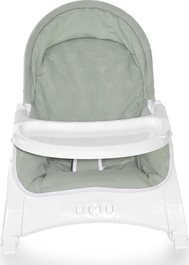 Lorelli Elektrisch Baby Relax Alex mit Musik Green Stars für Kind bis 18kg