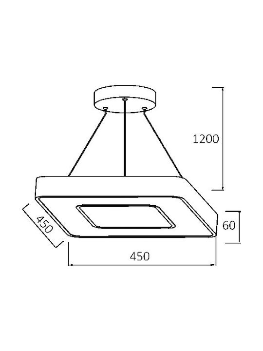 Braytron Pendant Light LED with Warm to Cool White Light Brown