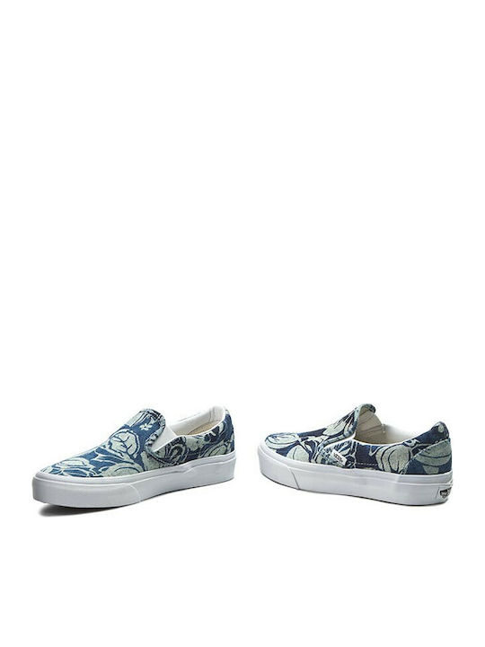 Classic Women's Canvas Slip-Ons Indigo Tropical