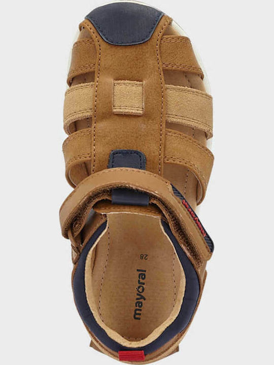 Sandale Tip Pantof Tabac Maro