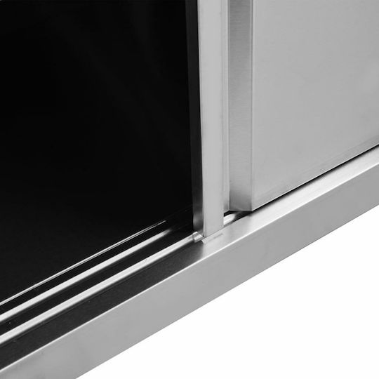 vidaXL Подготвителен шкаф с плъзгащи се врати 100x50x95см