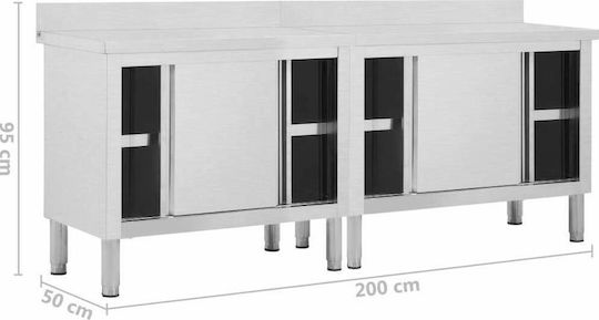 vidaXL Ερμάριο με Συρόμενες Πόρτες 200x50x95cm