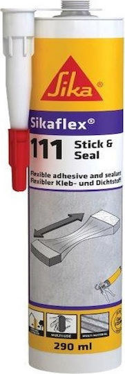 Sika Sikaflex 111 Stick&Seal Σφραγιστική Σιλικόνη Ξύλου Λευκή 290ml