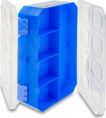 Dual Side Tool Compartment Organiser 10 Slot Blue 21.3x12.5x5cm