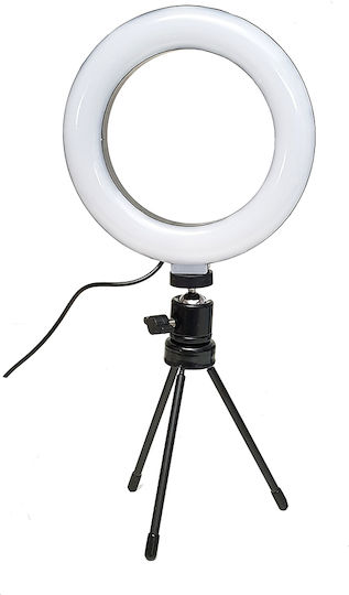 Ring Light 16cm 2500 - 4500K With Desktop Tripod