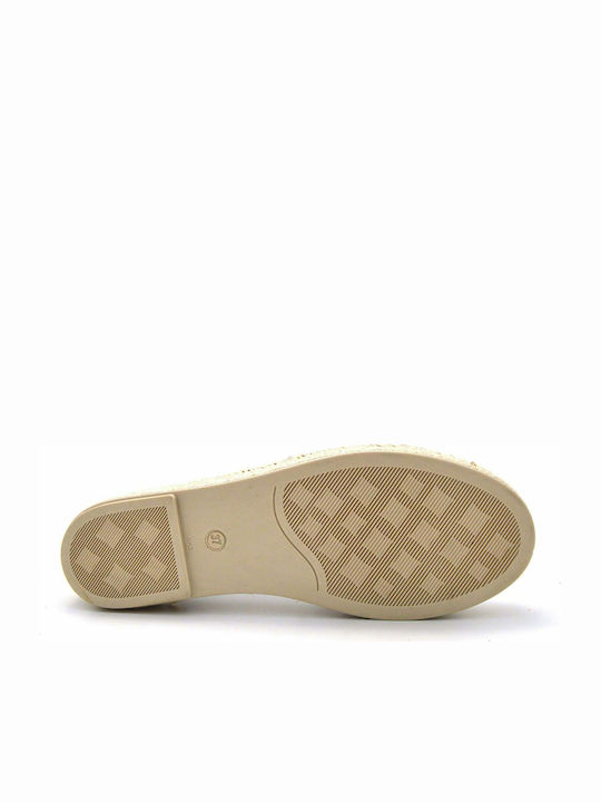 Women's Leather Espadrilles White