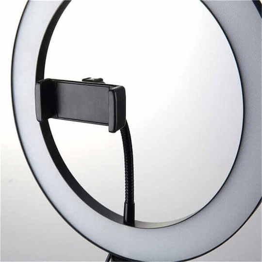 U230251-2XTR Ring Light 26cm 2500 - 4500K with 2 Tripods (Desktop & Floor) and Mobile Phone Holder