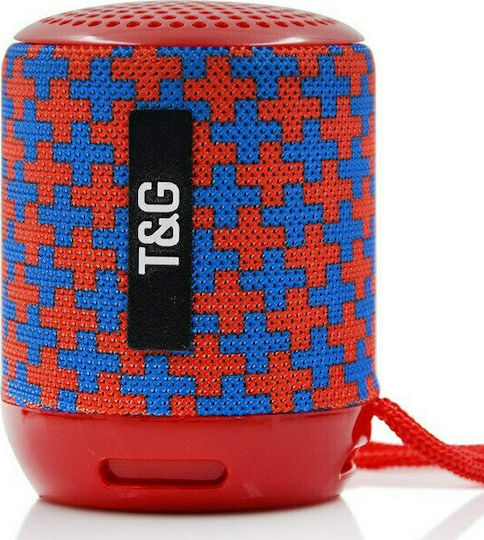 T&G Bluetooth-Lautsprecher 5W mit Radio und Akkulaufzeit bis zu 3 Stunden Red/Blue