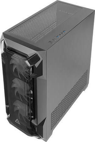 Antec DF600 Flux Gaming Midi Tower Κουτί Υπολογιστή με Πλαϊνό Παράθυρο Μαύρο