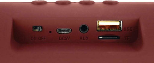 MaxCom Maxton Masaya MX116 Bluetooth Speaker 3W with Radio and Battery Life up to 4 hours Red