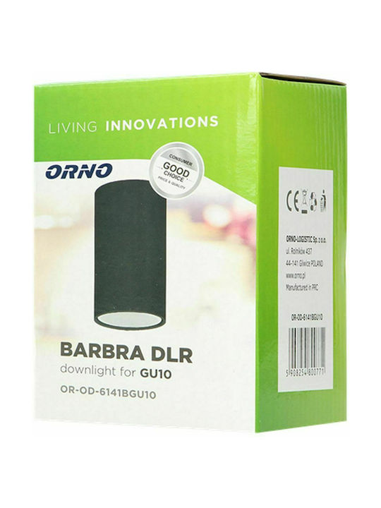 Orno Single Spot with Socket GU10 in Black Color