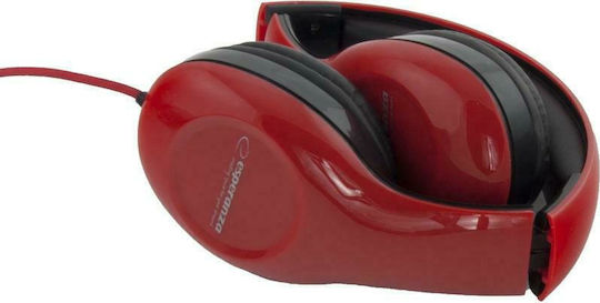 Esperanza EH138 Soul Wired On Ear Headphones Red