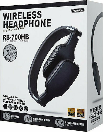 Remax RB-700HB Fără fir Bluetooth On Ear Căști cu 10 ore de Funcționare Black / Gray