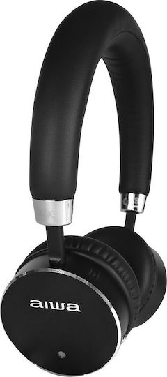 Aiwa HSTBTN-800BK Wireless / Wired On Ear Headphones with 18 hours of Operation Black