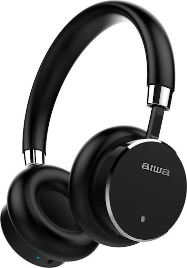 Aiwa HSTBTN-800BK Wireless / Wired On Ear Headphones with 18 hours of Operation Black