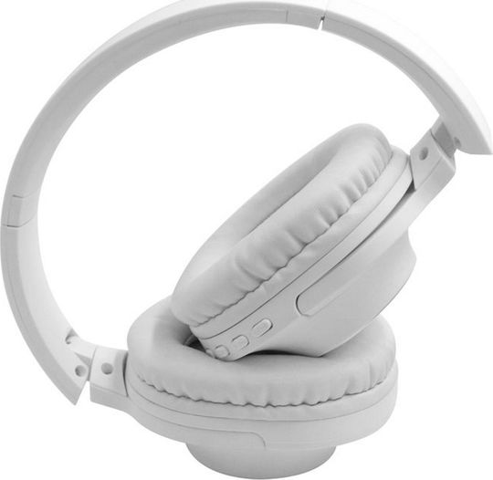 NOD Playlist Безжични Bluetooth Over Ear Слушалки с Радио с 8 часа Работа Бели