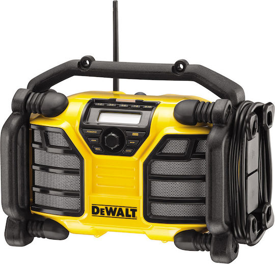 Dewalt DCR017 Φορητό Ραδιόφωνο Μπαταρίας με USB Κίτρινο