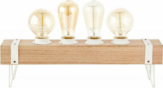 Brilliant Wood Dekorative Lampe mit Fassung für E27 Lampe Beige
