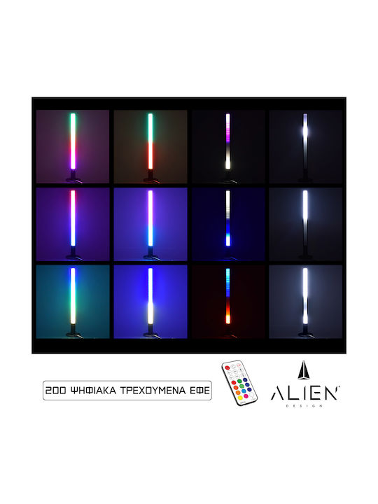 GloboStar Διακοσμητικό Φωτιστικό Alien Diva LED RGB Μπάρα 50εκ.