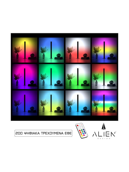 GloboStar Διακοσμητικό Φωτιστικό Alien Diva LED RGB Μπάρα 50εκ.