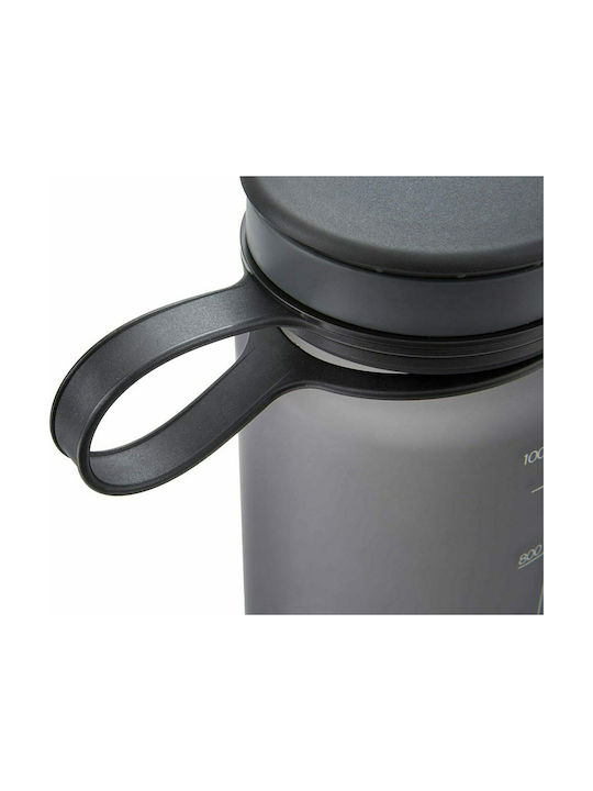 Reebok Sport Plastic Water Bottle 1000ml Gray