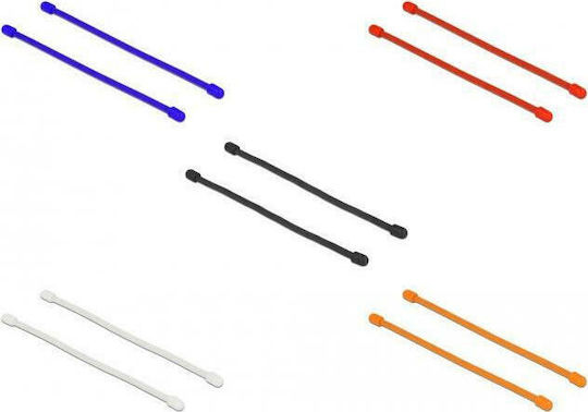 DeLock Pack of 10pcs Multicolour Plastic Cable Ties 80x4mm 18970