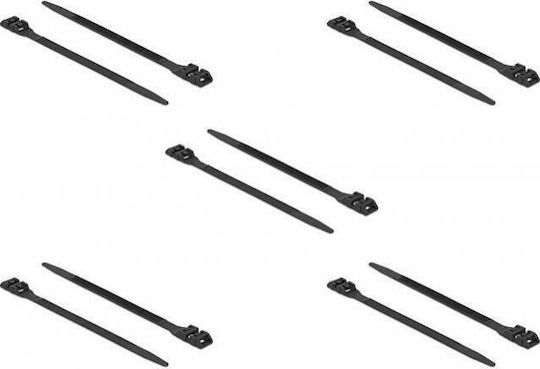DeLock Plastic Cable Ties 1000mmx9mm In Black Colour 10 Pieces 18891
