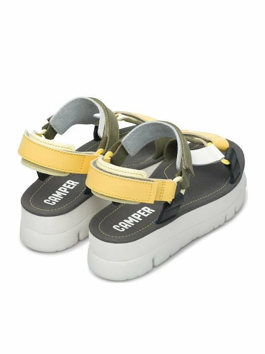 Oruga Up Δερμάτινα Γυναικεία Ανατομικά Σανδάλια Sporty Flatforms