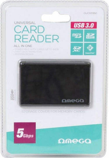 Omega OUCR33 Kartenleser USB 3.0 für /S/D/ /m/i/c/r/o/S/D/ / /C/o/m/p/a/c/t/F/l/a/s/h/ / /