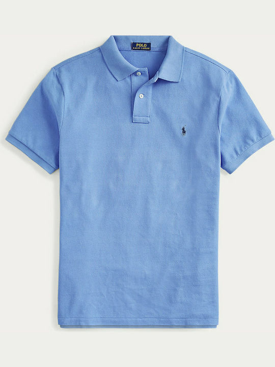 Ralph Lauren Herren Shirt Kurzarm Polo Hellblau