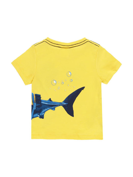 Boboli Kinder-T-Shirt Gelb Discover Magic Ocean