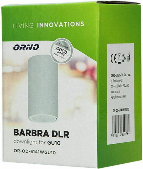 Orno Barbra DLR Μονό Σποτ με Ντουί GU10