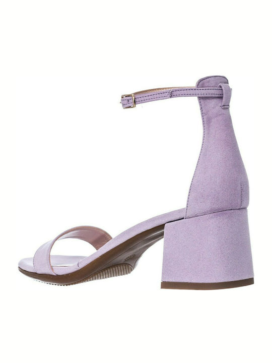 Suede Sandalen Lila