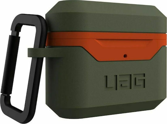 UAG Стандартен Твърд Калъф 001 Маслинено Зелен Оранжев Apple AirPods Pro