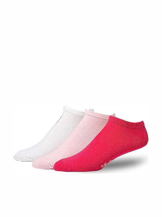 Xcode XX Sportsocken Fuchsia/Rose/Weiß 3 Paare