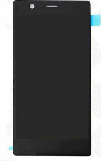 O ecran cu Mecanism Tactil pentru Nokia 3 (Negru)