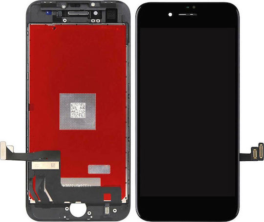 Екран Type A със Сензорен Механизъм за iPhone 8 Плюс (Черен)