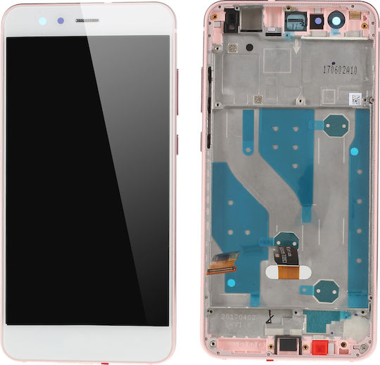 Οθόνη mit Touch-Mechanismus und Rahmen für Huawei P10 Lite (Weiß)