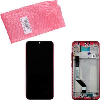 Xiaomi Screen with Touch Mechanism and Frame for Redmi Note 7 (Red)