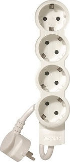 Legrand 4-Outlet Power Strip 1.5m Gray