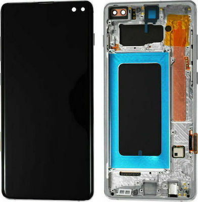 Samsung Mobile Phone Screen Replacement with Frame andTouch Mechanism for Galaxy S10 Lite (Blue)