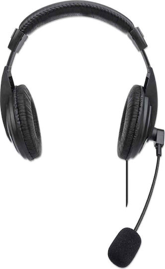 Manhattan Over Ear Multimedia Headphone with Microphone USB-A 179843