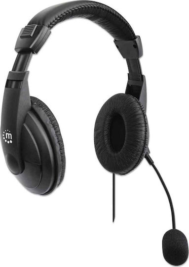 Manhattan Over Ear Multimedia Headphone with Microphone USB-A 179843