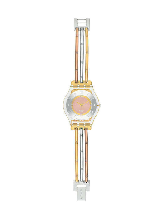 Swatch Tri-Gold Μεταλλικό Μπρασελέ Πολύχρωμο 16.5mm